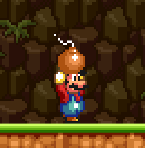 Gift de mario y su bomba